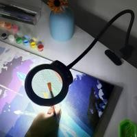 ราคา โคมไฟแว่นขยาย LED 5V ยูเอสบี พร้อมที่หนีบ ไฟคลิปสี 5 สี ลำคออ่อนซิลิโคน ปรับความสว่างได้ 10 ระดับ ฐานโลหะ – เหมาะสำหรับการอ่าน งานฝีมือ การเย็บผ้า การบัดกรี และการทำเครื่องประดับ (1733084562513757706)