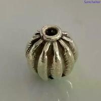 ราคา ลูกปัดเงินแท้ ลูกปัดทรงเม็ดมะยม ขนาด 13.5x11.8 มิล รูประมาณ 2 มิล งานฝีมือ สินค้าแนะนำ (1733232343807395415)