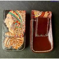 ราคา กระเป๋าใส่มือถือ ใส่โทรศัพท์ แนวตั้ง หนังแท้ตอกลาย งานฝีมือHandmade COD (1733336293130405349)