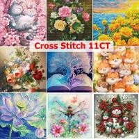 ราคา ขายดี คลังสินค้า (พร้อมส่ง) ชุดปักครอสติชเส้นด้าย Cross stitch 11CT ปัก3เส้น ครอสติชผ้าพิมพ์ลาย งานฝีมือ DIY งานเย็บปักถักร้อย (1732869458625922354)