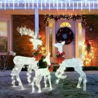 ราคา ชุดครอบครัวกวางเรนเดียร์คริสต์มาส ชุด 3 ชิ้น มีไฟ ต้น คริสต์มาส มินิมอล กระทงใบ ขนุน ต้น คริสต์มาส พุ่ม หนา (1733002392187340494)