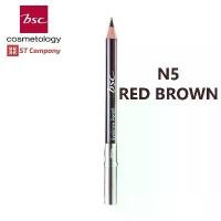 ราคา จัดส่งในกรุงเทพฯ BSC EYEBROWN PENCIL N5 สีน้ำตาลแดง ดินสอเขียนคิ้ว กันน้ำ กันเหงื่อ สีคมชัดธรรมชาติ ติดทนนานทั้งวัน ดินสอ เขียน คิ้ว เขียนคิ้ว บีเอสซี เครื่องสำอาง eye brown (1733397752322950751)