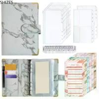 ราคา SHIZES สมุดบันทึก ลายหินอ่อน แฟ้มเก็บเงิน ป้องกันน้ำ ปู หนังสือท้าทายการออมเงิน เอ6 พร้อมมุมป้องกัน สมุดบัญชีเงินสด บัญชีรายวัน (1733132843708548774)