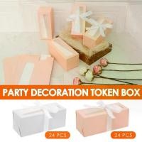 ราคา กล่องบรรจุภัณฑ์แก้วน้ำ 24 ชิ้น กระดาษ ใช้ซ้ำได้ กล่องห่อนิทรรศการ พร้อมริบบิ้นและหน้าต่างใส สีขาว/ชมพู เหมาะสำหรับแก้วน้ำ 12/16/20 ออนซ์ A12bD (1733440672081545133)