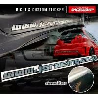 ราคา สติกเกอร์ www.js sticker url js racing แผ่นยาวสำหรับติดกันชนท้าย ข้างรถ สติกเกอร์ js racing (1733464310343501254)