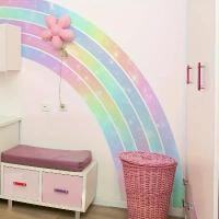 ราคา สติ๊กเกอร์ติดผนังสีรุ้งขนาดใหญ่ สไตล์สแกนดิเนเวีย กันน้ำ มัลติคัลเลอร์ เหมาะสำหรับห้องนั่งเล่น ห้องนอน และทางเดิน กาวในตัว สติ๊กเกอร์ติดผนัง สติ๊กเกอร์ ติด ตู้เย็น 2 ประตู สต (1732660226827388463)