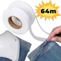 ราคา 64M/ม้วน กาวในตัว ชายเสื้อ กางเกง เทป ไม่ทอ สองด้าน Interlining กาว DIY เสื้อผ้า Jean ความยาว ย่อส่วน เครื่องมือเย็บผ้า (1732766941394863401)