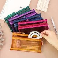 ราคา กระเป๋าดินสอ 2 ชั้น ขนาด A6 | สำหรับนักเรียน สอบ เก็บเครื่องเขียนให้เป็นระเบียบ สไตล์รีโทร แฟ้ม ใส่ ทะเบียน สมรส (1733240034115880140)