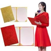 ราคา หน้าตุ๊กตา 1 ชิ้น ปกกระดาษ A3 และ A4 ปกแข็ง หนา ทำจากหนัง PU เหมาะสำหรับปกใบรับรอง สีแดง แฟ้มหน้า แฟ้ม เซ็นสัญญา (1733040980433339921)