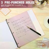 ราคา กระดาษใบหลวมสีสันสดใส 600 แผ่น ขนาด 8.5" x 11" เส้นบรรทัดแบบวิทยาลัย มีรูเจาะ 3 รู สำหรับเติมสมุดโน้ตขนาด 3 ห่วง อุปกรณ์สำนักงาน (สีหวาน) (1733317273256166789)