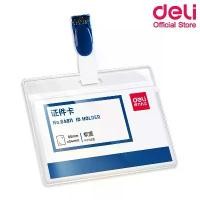 ราคา [COD] Deli ซองใส่บัตรแนวนอนพร้อมคลิปหนีบ Name Badge 64811 แพ็คกล่อง 24 ชิ้น ซองใส่บัตร บัตร คลิป บัตรพนักงาน คลิปหนีบบัตร อุปกรณ์สำนักงาน ป้ายชื่อ (1733320573849667281)
