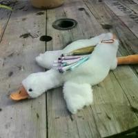 ราคา กระเป๋าแต่งหน้า, กระเป๋าใส่ปากกาห่านขาว, กระเป๋าดินสอ, ตุ๊กตาน่ารัก, กล่องดินสอตุ๊กตา, ของเล่นตุ๊กตาการ์ตูน, กระเป๋าเก็บเครื่องเขียน, อุปกรณ์สำนักงาน (1732731281328736247)