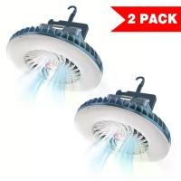 ราคา พัดลมตั้งแคมป์แบบพกพา, สองตัวพร้อมไฟ LED, พัดลมเต็นท์แบบชาร์จ USB Dibms, ตะขอและแม่เหล็ก, เหมาะสำหรับการเดินป่ในร่มและกลางแจ้ง, รถยนต์, สำนักงาน, โต๊ะทำงาน, และชุดเครื่องมือเอาตั (1732940574162453761)