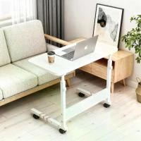 ราคา ♠โต๊ะข้างเตียง โต๊ะทำงาน โต๊ะกาแฟ ปรับระดับได้ มีล้อเลื่อน ขนาดกะทัดรัด ใช้ได้หลายรูปแบบ✻ (1733418849447150688)