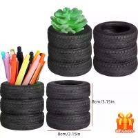 ราคา ที่ใส่ปากการูปยางรถยนต์ 4 ชิ้น ที่ใส่กระถางต้นไม้รูปยางสำหรับผู้ชาย ของขวัญช่างกล โต๊ะทำงาน สำนักงาน บ้าน โรงเรียน อุปกรณ์ตกแต่ง คริสต์มาส ของแปลกใหม่ อุปกรณ์ตลก กระถางต้นแคคตัสและต้นอวบน้ำ (173328690