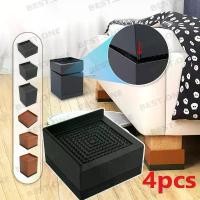 ราคา กันลื่น ที่เสริมขาโต๊ะ กันรอยพื้นเฟอร์นิเจอร์ แผ่นรองขาเก้าอี้โลหะกันลื่น ขารองเครื่องซักผ้า ขายาง เหมาะสำหรับโต๊ะ เตียง (1732054475974019054)