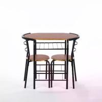 ราคา Hauslife ชุดโต๊ะรับประทานอาหารและเก้าอี้ 3 ชิ้น รุ่น RT-M00024 โต๊ะ 1 ตัว เก้าอี้ 2 ตัว ทำจากไม้ MDF คุณภาพสูง ทนทาน ดีไซน์ทันสมัย (1732898902865708243)