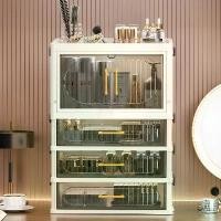 ราคา ตู้เก็บเครื่องสำอาง หอพัก ชั้นวางแบบพกพา มีหูจับ ชั้นวางพลาสติก แบบลิ้นชัก ช ั ้ น เ ห ล็ก ว า ง ข อ ง ชั้นวางของ 4 ชั้น ชั้น วาง ใต้ โต๊ะ ตู้ ใส่ เครื่อง ปรุง ใน ครัว (1733107058006263274)