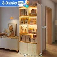 ราคา ตู้เก็บของ ตู้หนังสือ ชั้นวางหนังสือ ชั้นวางของโชว์ ตู้สีขาวมินิมอล ตู้อเนกประสงค์ ตู้วางของมีหลายชั้น (1732951910939723265)