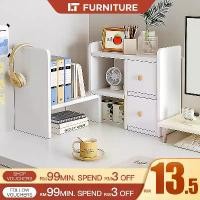 ราคา ชั้นวางหนังสืออเนกประสงค์, ชั้นวางบนโต๊ะ, ที่จัดระเบียบโต๊ะ, ชั้นวางของแบบปรับและขยายได้, ชั้นวางหนังสือ, ชั้นวางหนังสือ, ชั้นวางเดสก์ท็อป, ชั้นวางของบนโต๊ะ (1732976342485993039)