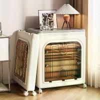 ราคา [COD] กล่องเก็บของ กล่องเก็บของพับได้ มีล้อ กล่องใส่ของอเนกประสงค์ ความจุสูง กล่องเก็บของอเนกประสงค์มีล้อและฝาปิด (1732874815327143451)