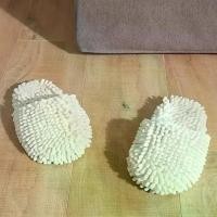 ราคา รองเท้าแตะถูพื้น 1 คู่ รองเท้าแตะถูพื้นสำหรับใช้ในบ้าน ผ้าม็อบทำจากผ้าเชนิลล์ รองเท้าแตะถูพื้นดูดซับน้ำกันลื่น ทำความสะอาดพื้น รองเท้าแตะม็อบอเนกประสงค์ อุปกรณ์ทำความสะอาด เครื่อ (1733415840714295042)