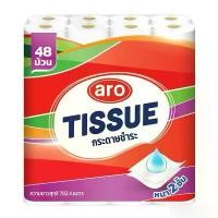 ราคา ☸Aro เอโร่ กระดาษชำระ 2ชั้น (48ม้วน) กระดาษทิชชู่ ทิชชู่✬ (1733277604328277716)