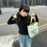 ราคา เสื้อสเวตเตอร์ถักสำหรับเด็ก, ชั้นด้านในผ้าฟลีซในตัว, เสื้อกันหนาวเด็กผู้หญิง, คอเต่าครึ่งตัว, ชั้นฐานซับในขนแกะเด็ก, เสื้อผ้าเด็ก, [COD] (1732994635535123755)