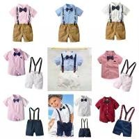 ราคา ชุดเด็ก เสื้อผ้าเด็ก ชุดเด็กผู้ชาย ชุดเอี๊ยมเด็กชาย แขนสั้นสุดหล่อเท่ พร้อมส่งในไทย #D69 #สายรัด COD (1733168412533687836)