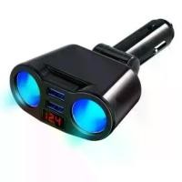 ราคา On time ที่ชาร์จแบตในรถ 3.1A 3-เบ้า LED ในรถยนต์ Dual USB 2V-24V อะแดปเตอร์ชาร์จไฟในรถ DC Splitter ด้วยจอแสดงผล LED Car Charger ที่ชาร์จไฟ (1733429186295859150)