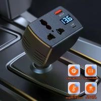 ราคา ที่ชาร์จแบตในรถ, 150W, พร้อมจอแสดงผลแรงดันไฟฟ้า, อะแดปเตอร์ชาร์จเร็วสุด, อินเวอร์เตอร์ในรถยนต์หลายพอร์ต, จอภาพแรงดันไฟฟ้าแบบดิจิตอล, ตัวแปลงพลังงาน, #484087 (1732924534079194355)