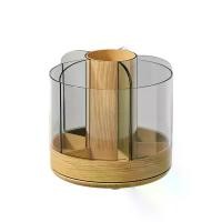 ราคา กล่องเก็บปากกาเครื่องสำอางระดับไฮเอนด์ กล่องไม้ลายหินอ่อนสำหรับจัดแบ่ง ปากกาเขียนคิ้ว แปรงแต่งหน้า ที่ใส่ปากกาหมุนได้หลายฟังก์ชัน สำหรับโต๊ะเครื่องแป้งและห้องนอน (1733187720911554312)