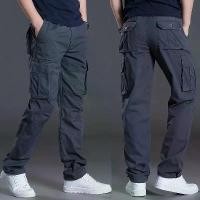 ราคา กางเกงสแลคผู้ชาย กางเกงลำลองกลางแจ้ง แฟชั่นผู้ชาย เอวปานกลาง ทรงเข้ารูป ขาตรง กางเกงคาร์โก้ซิปอเนกประสงค์ สำหรับการฝึกซ้อมกลางแจ้ง (1733366272045712805)