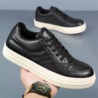 ราคา รองเท้าผู้ชาย RO หนังวัวแท้ชั้นบน รองเท้าหนังผู้ชาย คุณภาพสูง หนัง PU ระบายอากาศได้ดี สีขาว สนีกเกอร์ รองเท้าลำลองผู้ชาย (1733115676126971692)