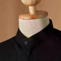 ราคา [COD] เสื้อเชิ้ต แขนยาว คอจีนสีดำ ผ้า OXFORD เสื้อเชิ้ตคอจีน เสื้อเชิ้ตผู้ชาย เสื้อเชิ้ตแขนยาว (1732798717310240719)