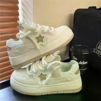 ราคา มาใหม่ รองเท้าผ้าใบ แฟชั่นผู้หญิง รองเท้าสีขาว ins การออกแบบเฉพาะกลุ่ม รงตัวสบาย แบบสวยน่ารัก ไซส์ 35-44 (1733235736412980835)