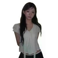 ราคา 2025 ฤดูร้อน สไตล์ใหม่ แขนพองผูกเชือก แขนสั้น แฟชั่นผู้หญิง เสื้อแขนพองอเนกประสงค์ (1733270687734073120)