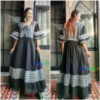 ราคา Zhowy's Black and Whites series ชุดเดรสยาวสไตล์โบฮีเมียนโทนสีขาวดำ ชุดใส่ไปงานขาวดำ ชุดเดรสผู้หญิง bohochic bohemianstyle ชุดเดรสสไตล์โบฮีเมียน (1733071722001172362)