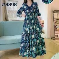 ราคา Crazylizhizhouxiaodian ชุดเดรส ชุดเดรสผู้หญิง เดรส ชุดเดรสออกงาน เดรสลายดอกมาใหม่ ผ้าสปัน นิ่มใส่สบาย เดรสโบฮีเมี่ยน #8898 พร้อมส่ง COD (1732806568786298391)