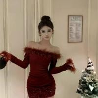ราคา ชุดสีแดงแบบเปิดไหล่สำหรับผู้หญิงในวันคริสต์มาสและปีใหม่ Christmas เดรสสกอต เดรสผ้าฝ้าย ชุดเดรสผู้หญิงทูโทน thai dress women ชุดใส่ไปทะเลสาวอวบแบบน่ารัก ชุดดําสาวอวบ ชุดไปงานศพคน (1733446876834399988)