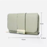 ราคา [ส่งฟรี] DQ99กระเป๋าสตางค์ กระเป๋าสตางค์ผู้หญิง CLASSIC&MODERN กระเป๋าสตางค์ผู้หญิงใบกลาง 3พับ ซิปล็อค กระเป๋าผู้หญิง2701-051 (1733211154812994738)