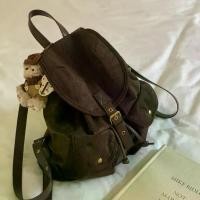 ราคา กระเป๋าเป้สะพายหลังหนังกลับทำมือสไตล์เกาหลีแบบลำลอง น้ำหนักเบา มีสองช่อง เรียบง่าย หนังกลับของกวาง กระเป๋าเป้ผู้หญิง กระเป๋าผู้หญิง (1733061915449525786)