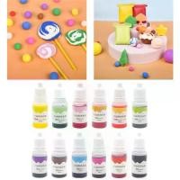 ราคา เม็ดสีสีอาหารเหลว ชุด 12 ชิ้น เหมาะสำหรับทำอาหารแฮนด์เมด ไอศกรีม ม็อบอาบน้ำ และสบู่ (1732915648586876456)