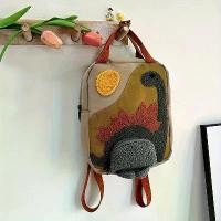 ราคา กระเป๋าเป้แฟชั่น ดีไซน์ไดโนเสาร์ใหม่ กระเป๋าสะพายปักลายการ์ตูน ผ้าใบ เหมาะสำหรับเด็กอนุบาล สำหรับเด็กชายและเด็กหญิง กระเป๋านักเรียนนักเรียน (1731840443678492113)