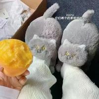 ราคา รองเท้าแตะผ้าฝ้าย, การออกแบบแมวสีน้ำเงิน, ส้นครึ่งแพ็ค, ตุ๊กตาม้า, กอดบ้าน, น่ารักและอบอุ่น, เปิดส้น, รองเท้าแตะแมวเหมือนจริง แตะ ใส่ ใน บ้าน น่ารัก รองเท้า รองเท้า น่ารัก ผ้าใบ แอ เมส (17324386402717