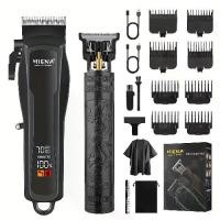 ราคา ชุดเครื่องตัดผมมืออาชีพ HIENA PRO สำหรับผู้ชาย ชุดเครื่องตัดผมไฟฟ้าและเครื่องตัดขอบพร้อมหน้าจอแสดงผลแบบ LED ชาร์จผ่านสายยูเอสบี แรงดันไฟฟ้า 36 โวลต์ หรือต่ำกว่า มาพร้อมใบมีด 3 ใบ (1733473714091624289)