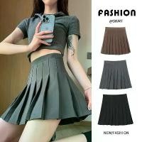 ราคา กระโปรงพลีทเอวสูง พลัสไซส์ สำหรับผู้หญิง ยืดได้ กระโปรงทรงเอ สีพื้น สไตล์ญี่ปุ่น เหมาะสำหรับนักเรียน ป้องกันการแสดง ความยาวสั้น 2025 petticoat กระโปรง ผ้า สี ดํา ปาเต๊ะ ไหมพรม ผู (1733244568103126927)