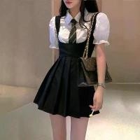 ราคา ชุดเดรสฤดูร้อน, สำหรับผู้หญิง, สไตล์ไฮสตรีท, ชุดนักเรียน, ชุดนักเรียน JK, ชุดสองชิ้น, เสื้อแขนฟอง, กระโปรงพลีท, พร้อมเสื้อเชิ้ตแขนพอง เดรส ไหมพรม แขน ยาว (1733310688160548740)