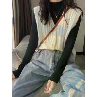 ราคา เสื้อถักนิตติ้ง ดีไซน์บิดเกลียว สำหรับผู้หญิง เสื้อสเวตเตอร์ Niche ทรงหลวม สไตล์เกาหลีย้อนยุค แขนสั้น เสื้อคาร์ดิแกน ใหม่สำหรับฤดูใบไม้ร่วง 2025 เสื้อ ไหมพรม chamnii (1733141285150426426)