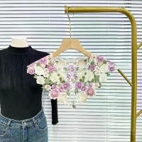 ราคา Charmentt แฟชั่นสำหรับผู้หญิง งานปัก คอลูกไม้ผู้หญิง เครื่องราชอิสริยาภรณ์ปกคอ ปกเสื้อปลอม เสื้อที่ถอดออกได้ ผ้าคลุมไหล่แบบผูกเชือก ตกแต่งเสื้อผู้หญิง (1733172807239173214)